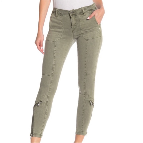 Blank NYC Pants - Blank NYC The Reade Crop Skinny Olive Green Pants